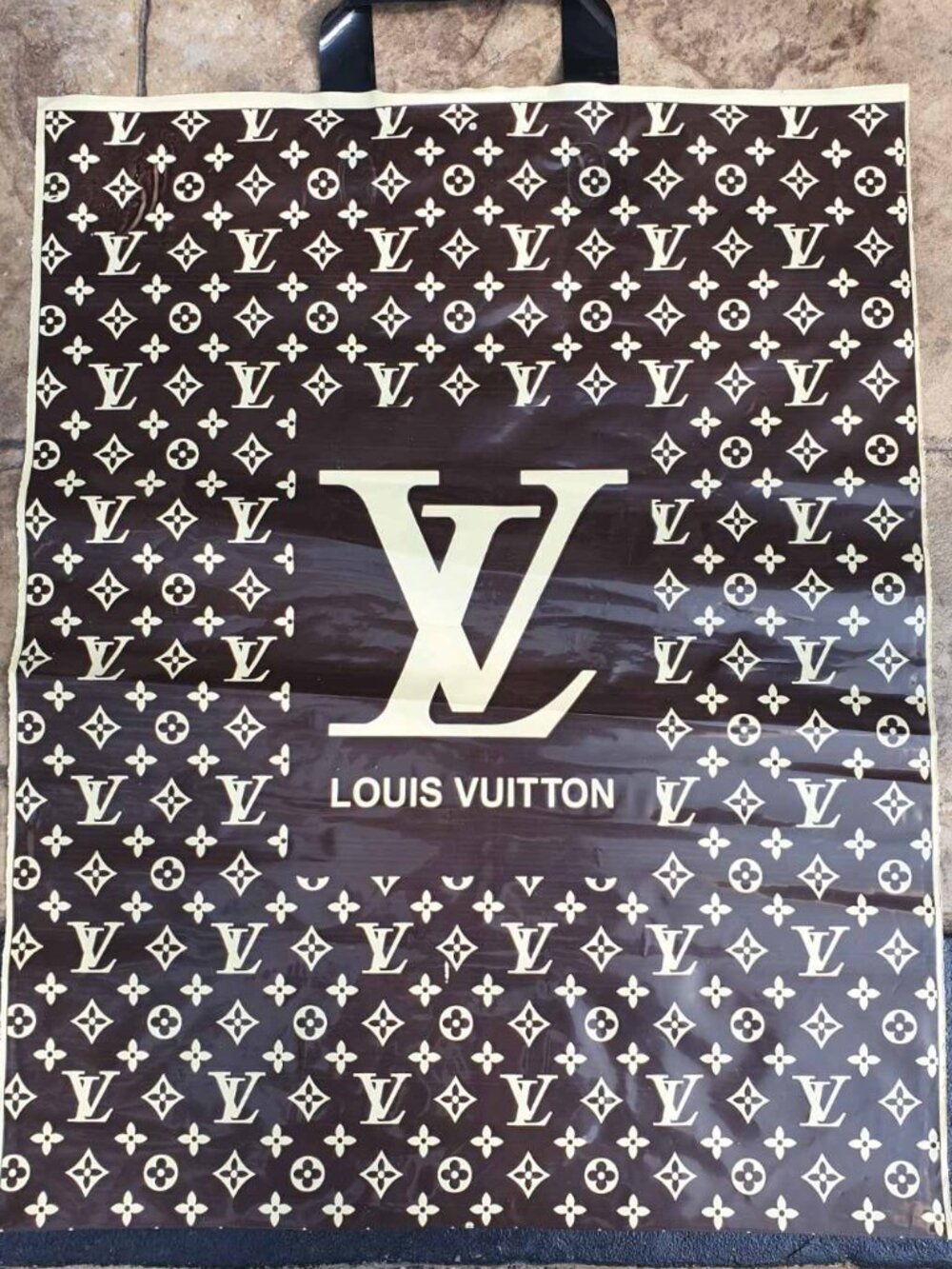 Fashion Plastic Shopping Bag Logo Luxury Boutique Gift Packaging 20 x 16 Inches